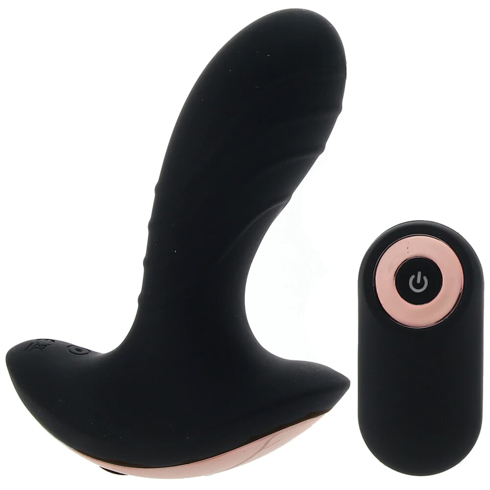 Gender Fluid Buzz Anal Vibe with Remote Control - Black