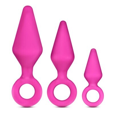 Luxe Candy Rimmer Anal Plug Kit by Blush - Pink