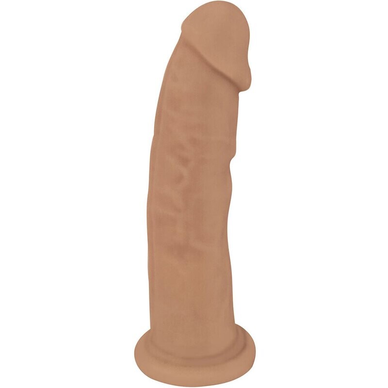 8.5&quot; FleshStixxx Silicone Dual Density Bendable Dildo - Caramel