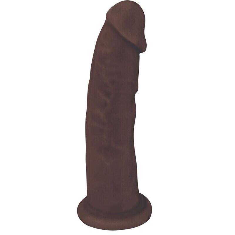 7&quot; FleshStixxx Silicone Dual Density Bendable Dildo - Chocolate