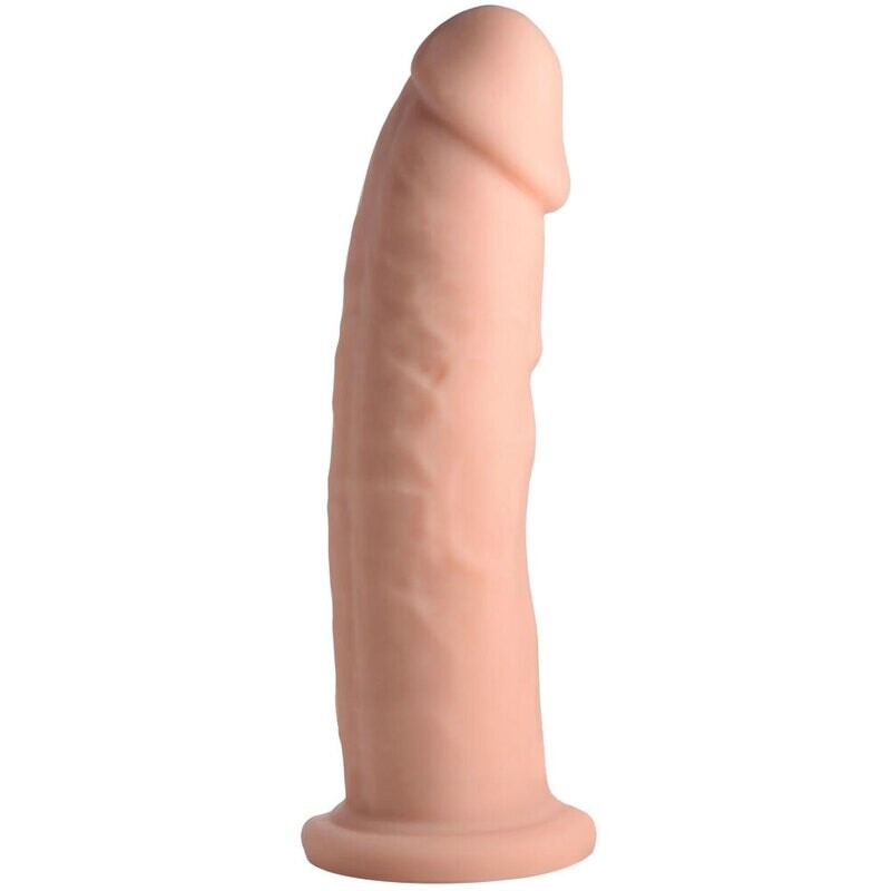 8.5&quot; FleshStixxx Silicone Dual Density Bendable Dildo - Vanilla