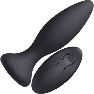A-Play Vibe Beginner Anal Plug with Remote Control - Black
