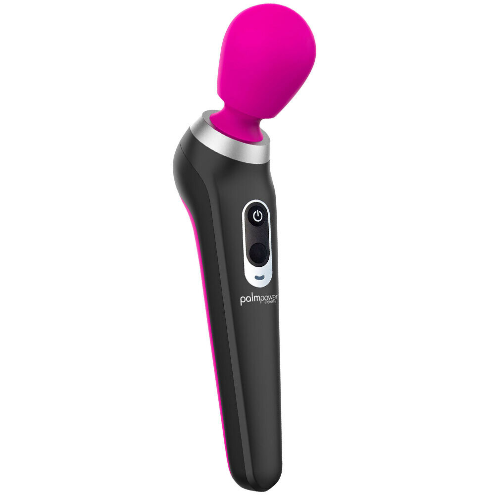 PalmPower Extreme Wand Vibrator, Color: Pink/Black