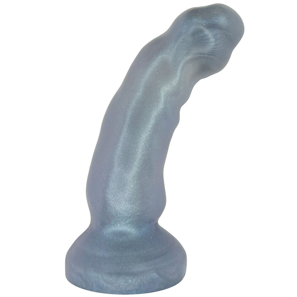 6&quot; Solaris Dual Density Silicone Dildo by Pris Toys - Blue Steel