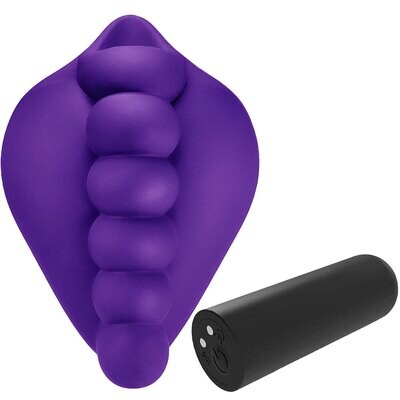 Honeybunch - Stimulator Cushion Purple with 10X Rechargeable Bullet Vibe