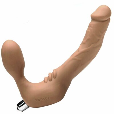 Tantus Real Slim Strapless™ Strap On - Double-Ended Share Dildo
