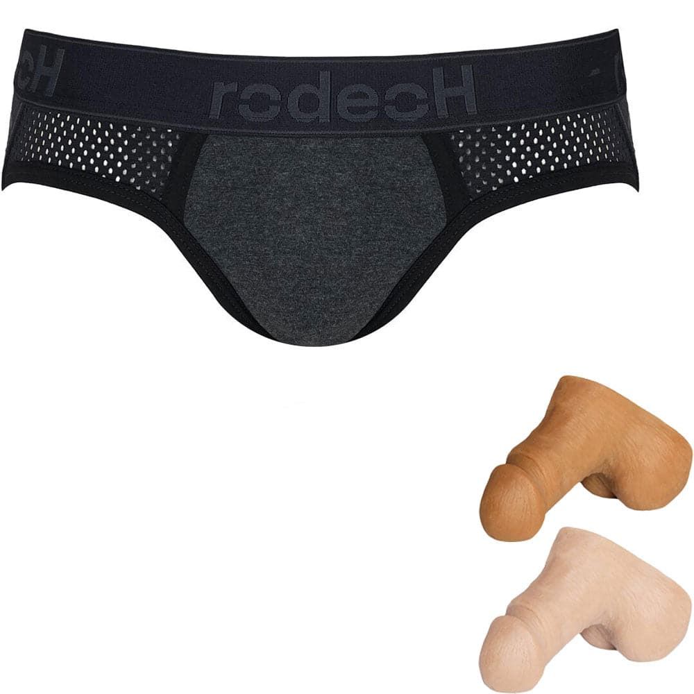 Shift Jock Packer Underwear - Dark Gray &amp; Small Mr. Limpy Package