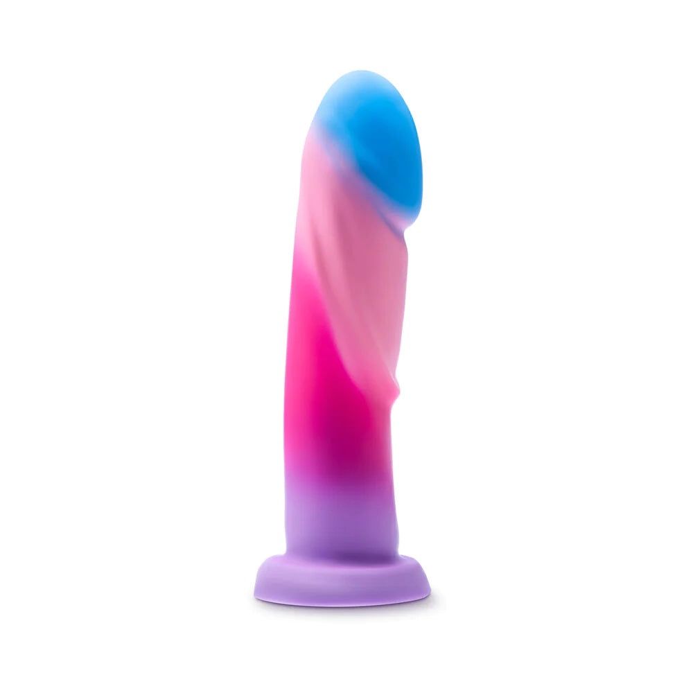 7.25&quot; Borealis Dreams Cotton Candy Silicone Suction Base Dildo