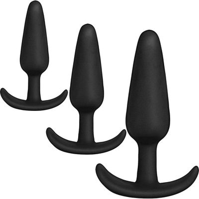Mood Naughty Anal Plug Training Set - Black