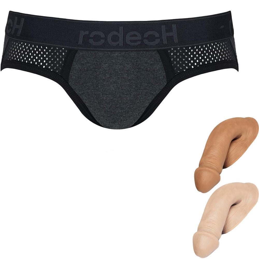 Shift Jock Packer Underwear - Dark Gray &amp; Medium Mr. Limpy Package