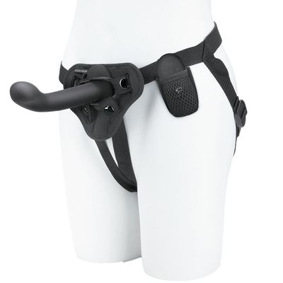 6&quot; Pegasus P-Spot/G-Spot Peg Remote Control Dildo &amp; Harness - Black