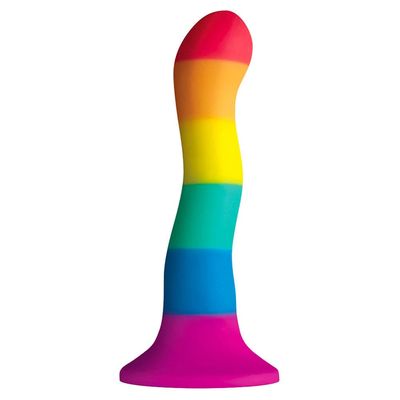 6&quot; Colours Wave Silicone Dildo - Pride