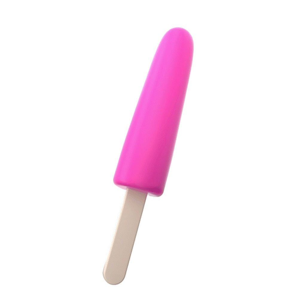 iSCREAM Silicone Popsicle Shaped Dildo - Danger Pink