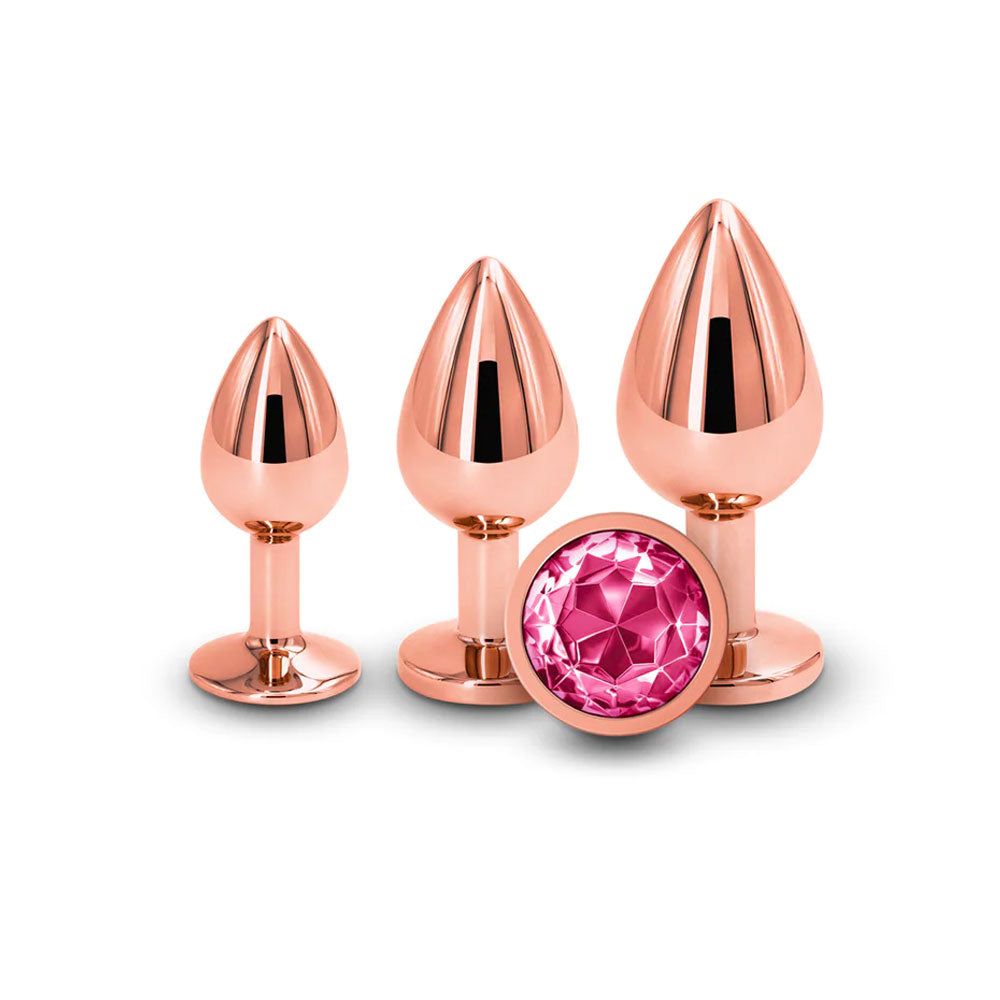 Rear Assets Rose Gold Anal Trainer Set