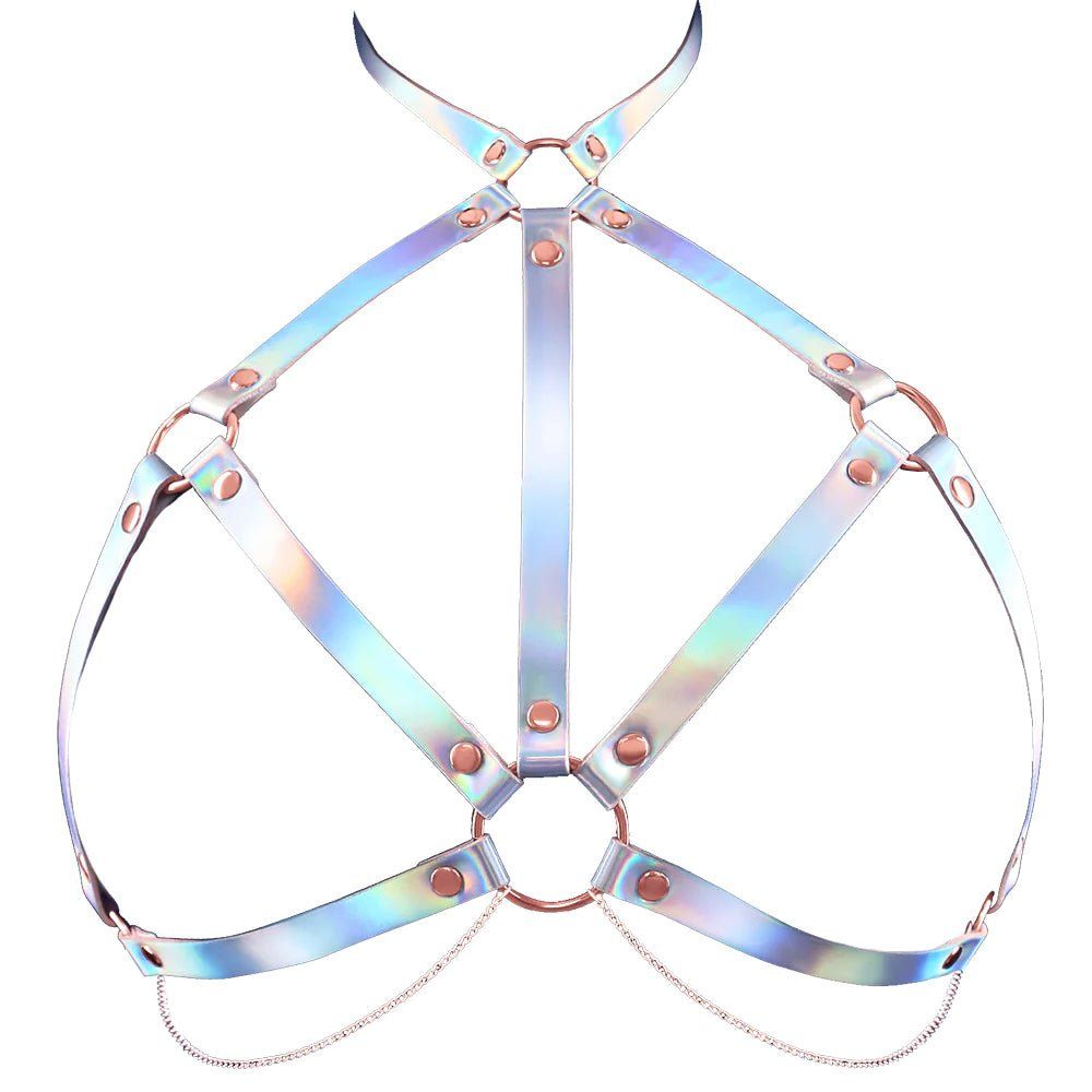 Cosmo Rainbow Metallic Chest Harness