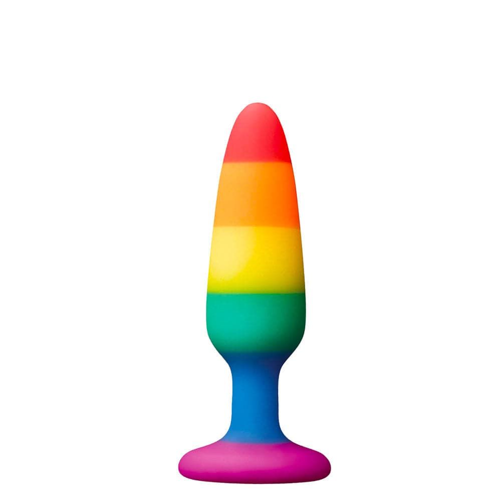 Rainbow Colours Pleasure Anal Plug - Small