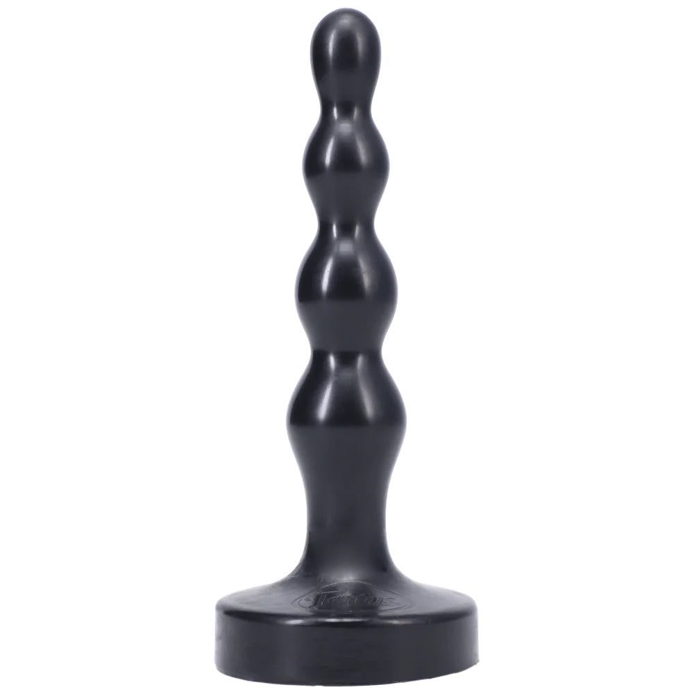4.95&quot; Ripple Small Silicone Anal Plug Dildo - Black