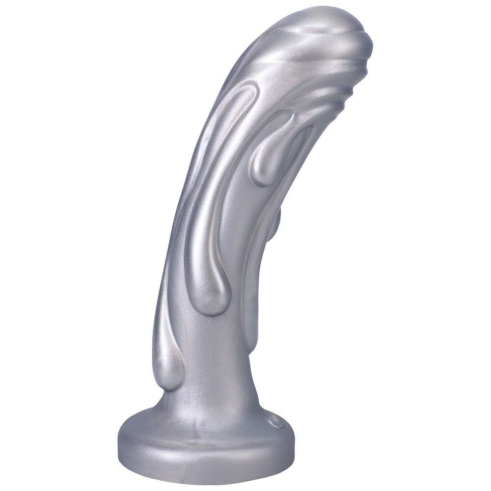 6.25&quot; Magma Silicone Dildo - Silver