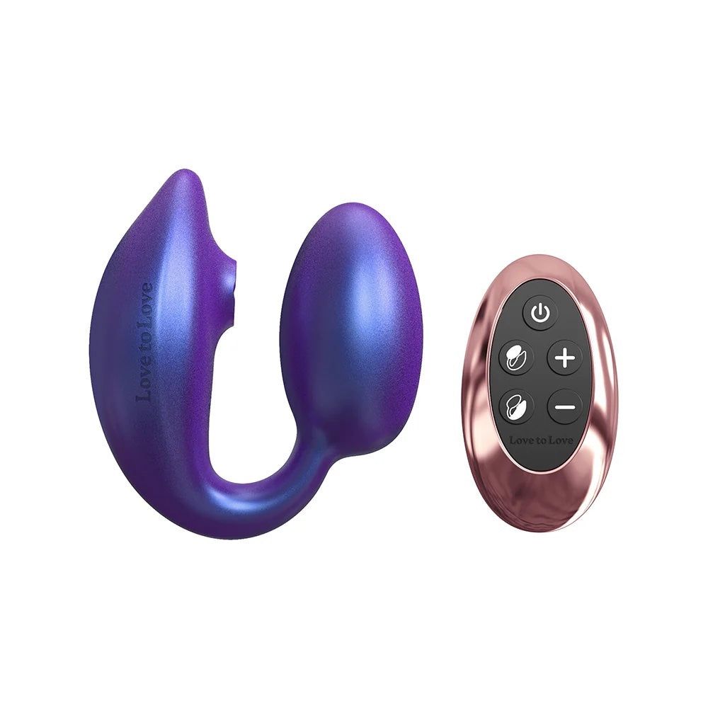 WonderLover Iridescent Night Flapping Dual Stimulator with Remote