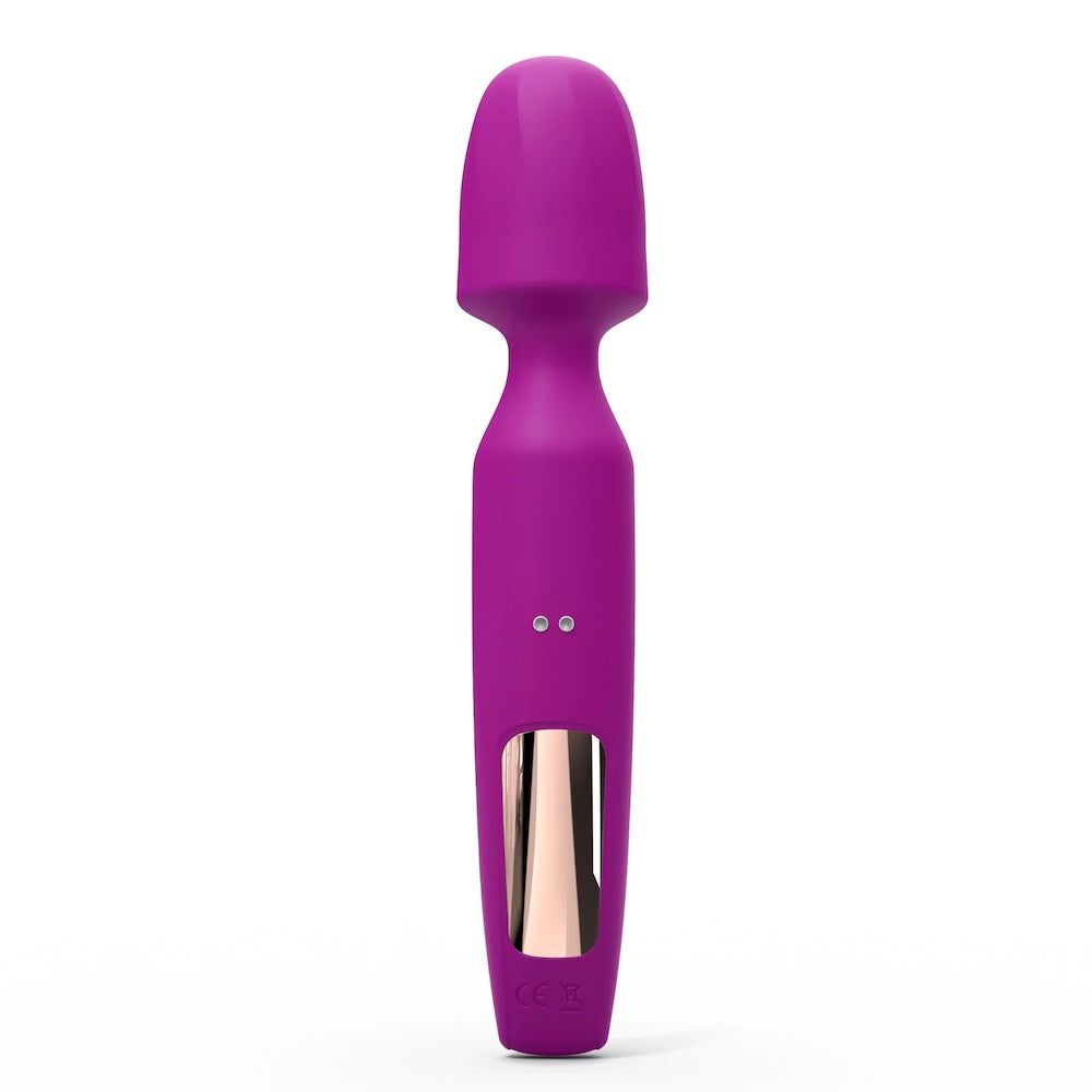 R-evolution Rechargeable Silicone 3 in 1 Wand Vibrator - Orchid