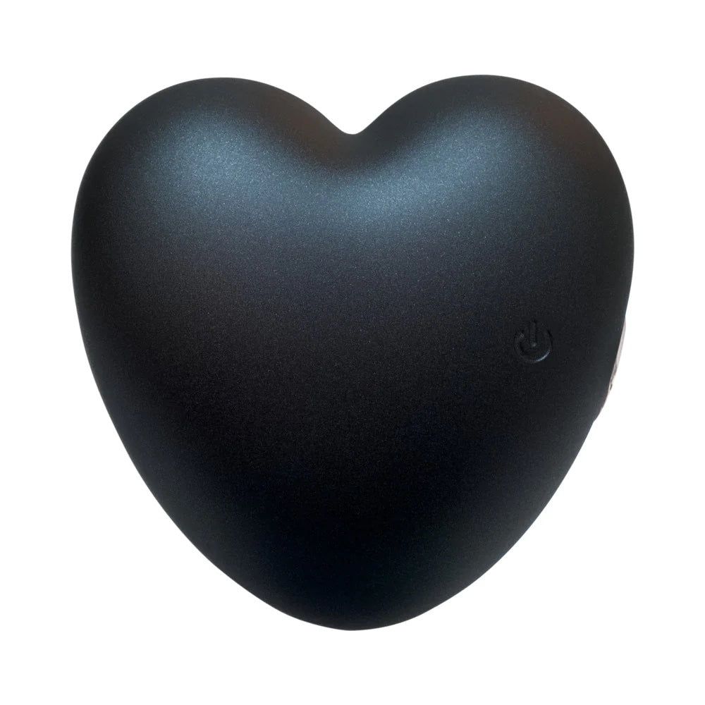 Amore Silicone Vibrating Heart - Black