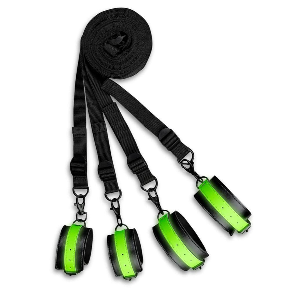Ouch! Glow in the Dark Bed Bindings Restraint Kit