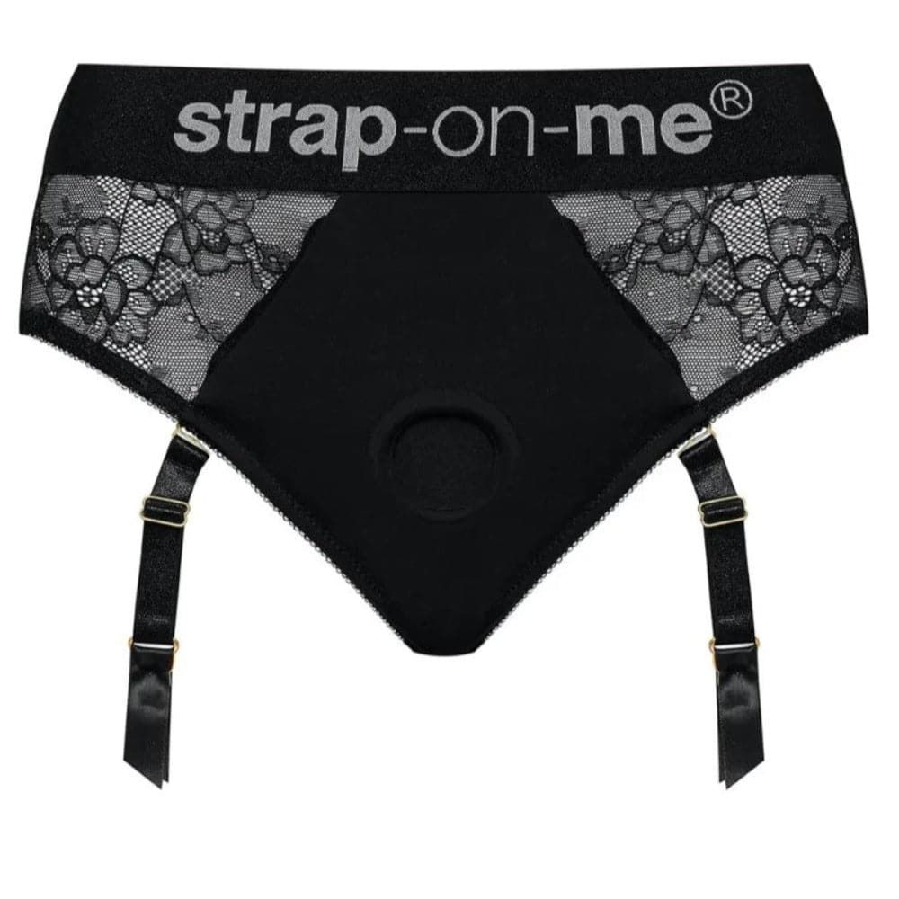 Diva Lingerie Lace Harness by Strap-On-Me - Black