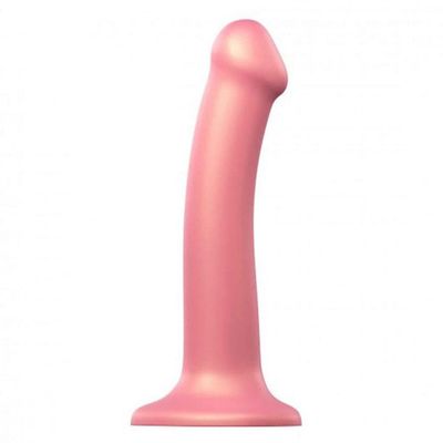 6.5&quot; Strap-On-Me Silicone Suction Cup Dildo - Metallic Pink