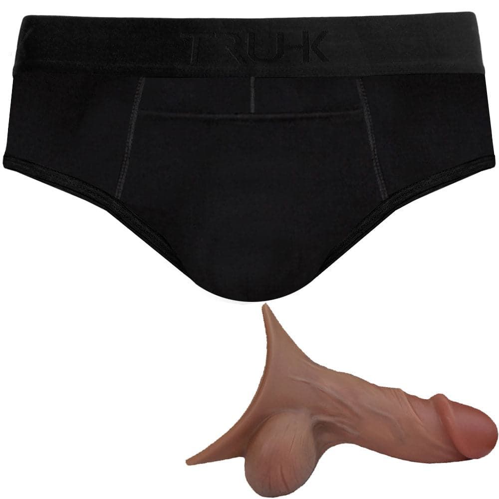 BLACK TRUHK - Pouch Front Brief Underwear with 4.5&quot; Dark Caramel STP - PACKAGE DEAL