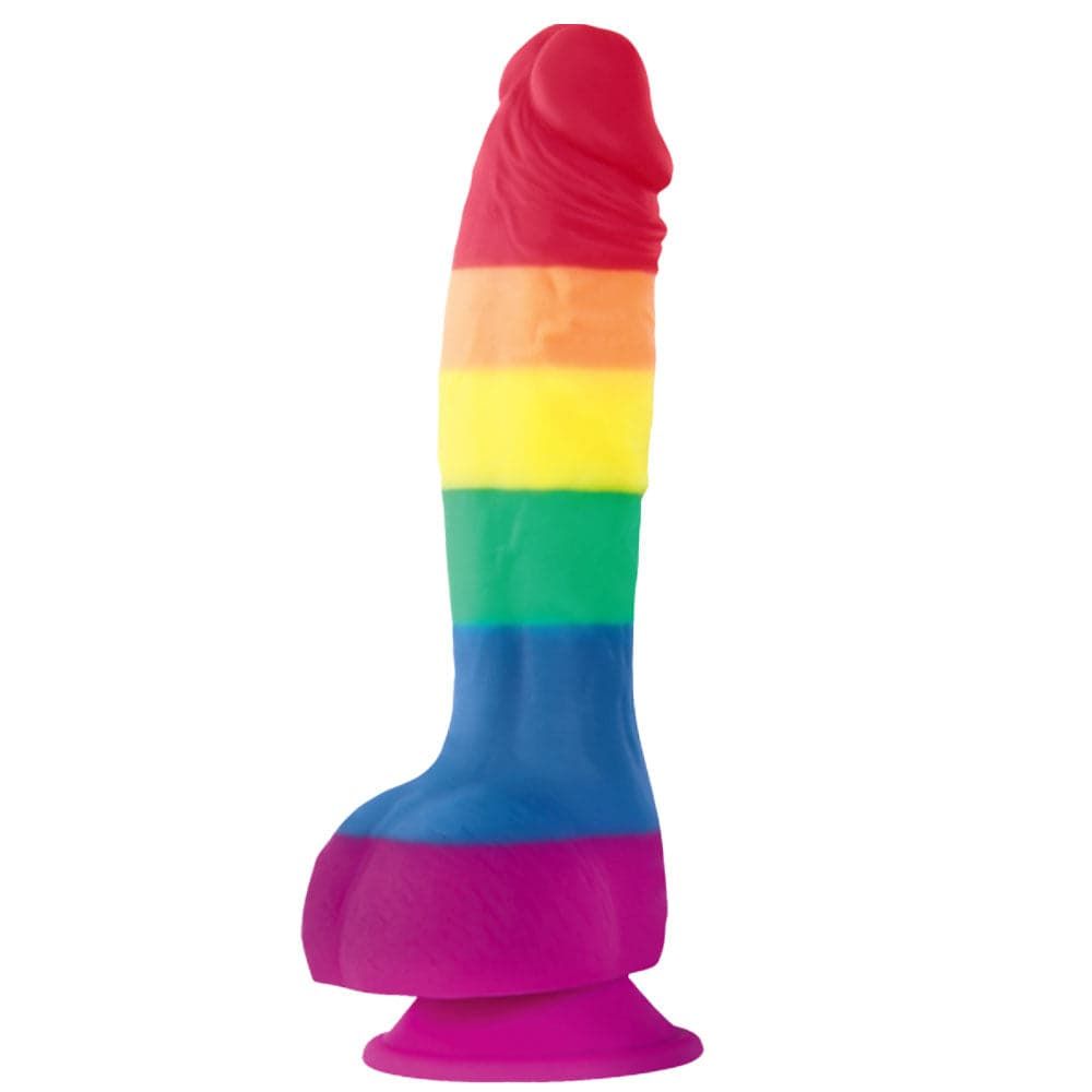 6&quot; Colours Pride Silicone Dildo - Suction Cup