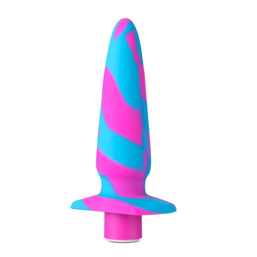 Vibrotize Silicone Vibrating Anal Plug -  Fushia