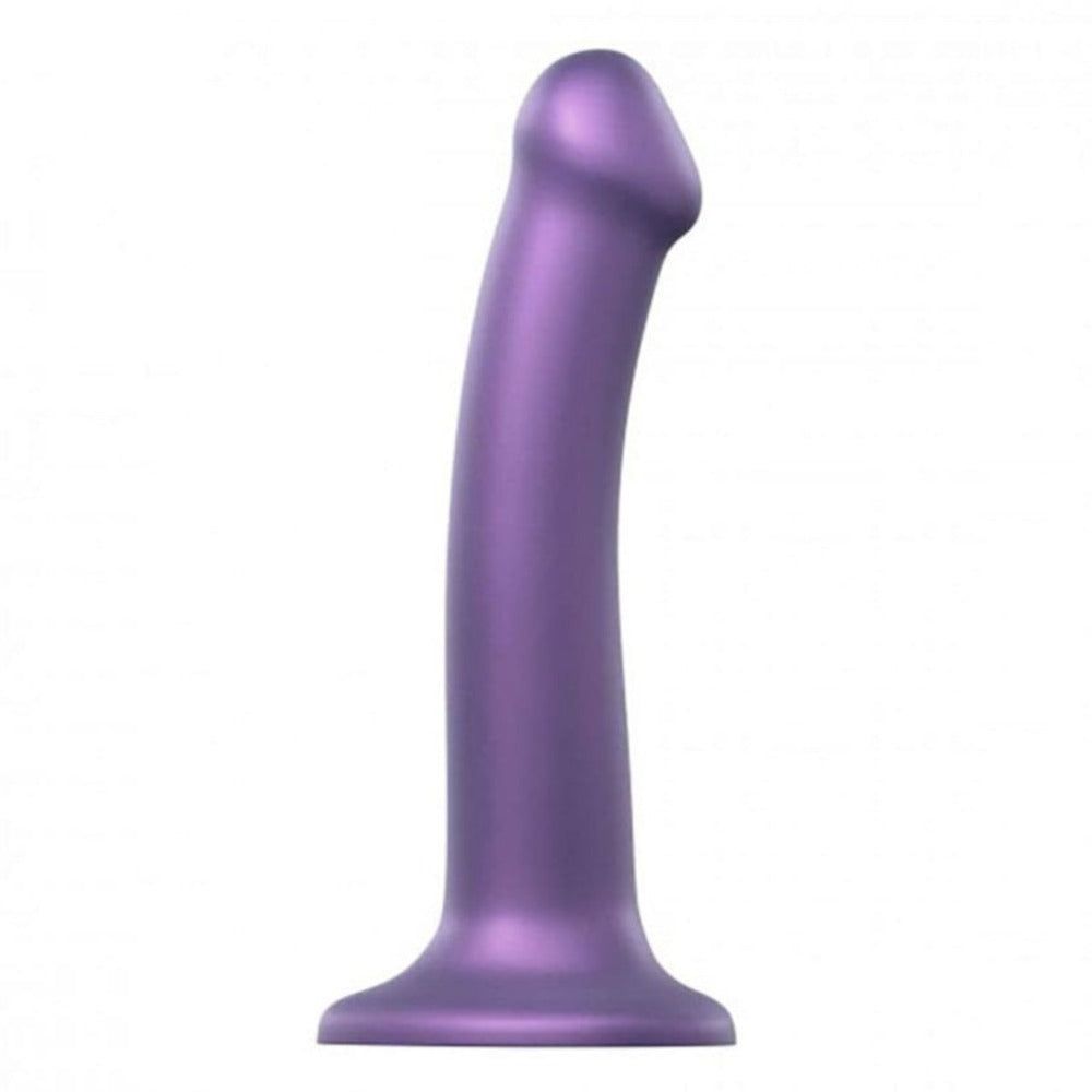 6.5&quot; Strap-On-Me Silicone Suction Cup Dildo - Metallic Purple