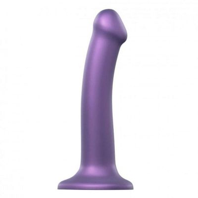 6.5&quot; Strap-On-Me Silicone Suction Cup Dildo - Metallic Purple