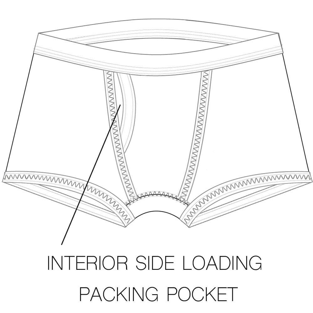 Shift 6&quot; Boxer Packer Underwear - Dark Gray Marle