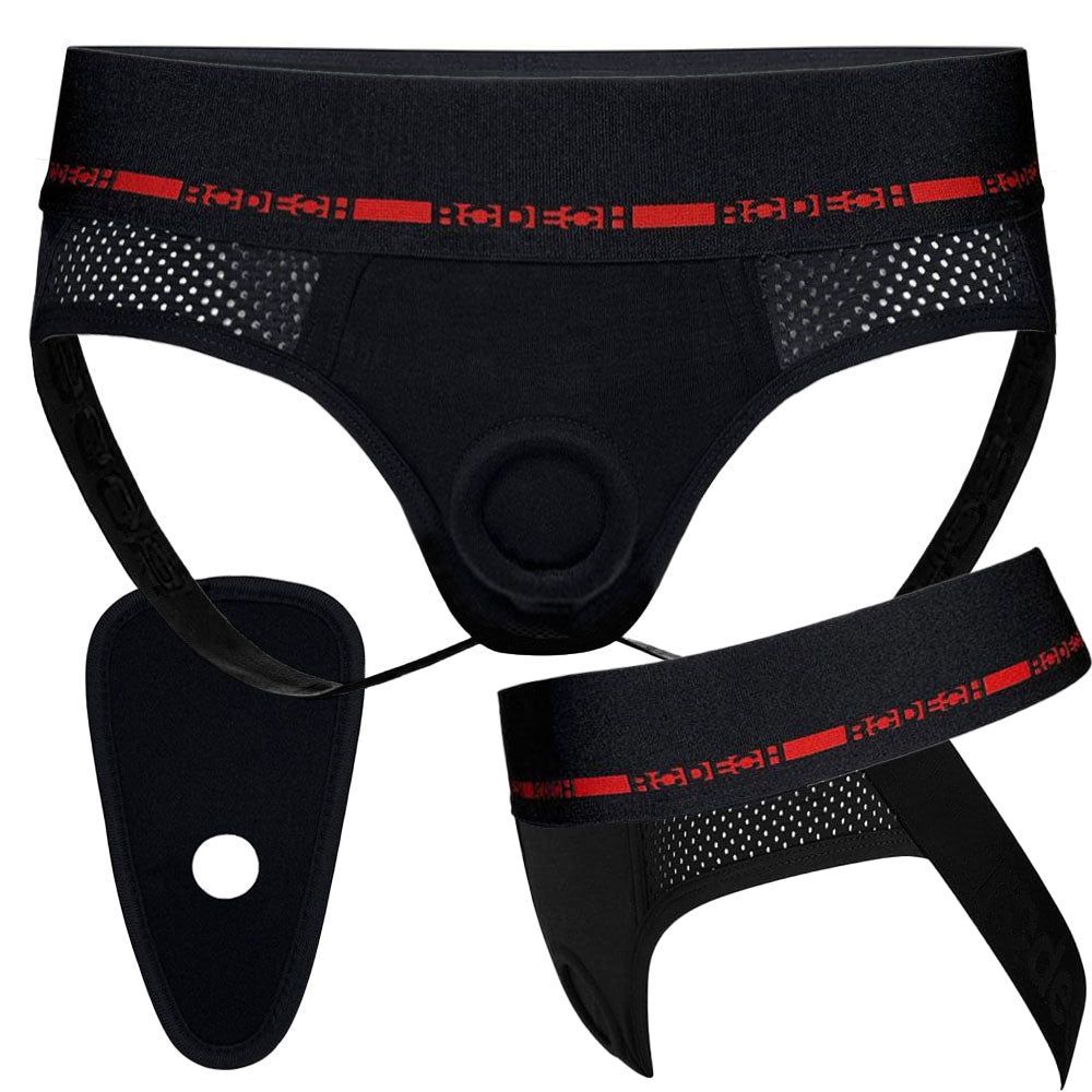 Jock Harness - Black &amp; Red