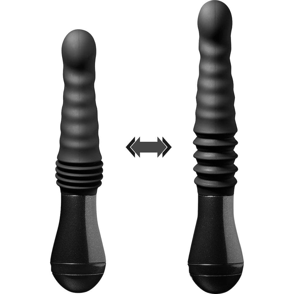 Temptasia Lazarus Thrusting Silicone Dildo - Black