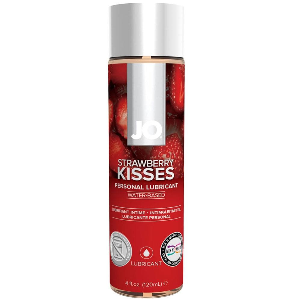 JO H20 Water Based Flavored Lubricant - Strawberry Kisses 4 fl. oz. (120 ml)