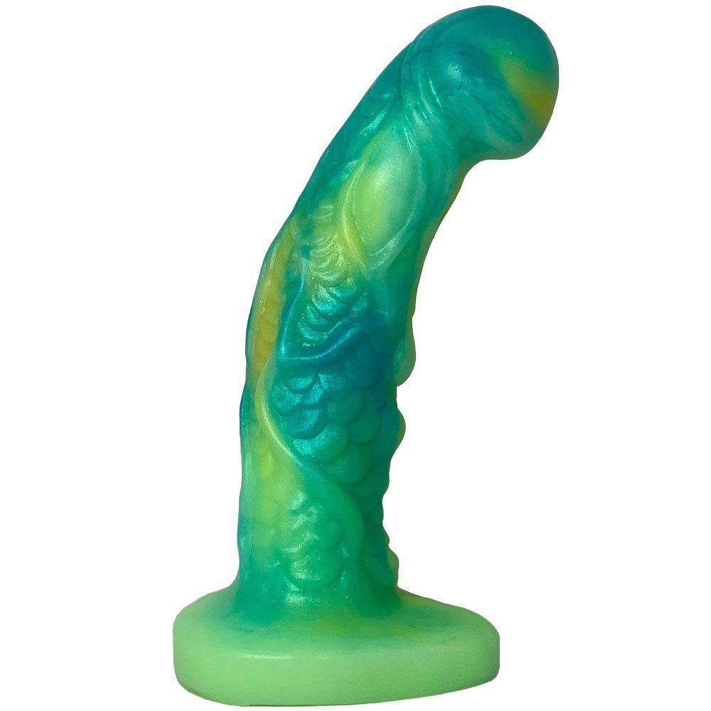 7.5&quot; Talon Dual Density Silicone Dildo - Greenglow