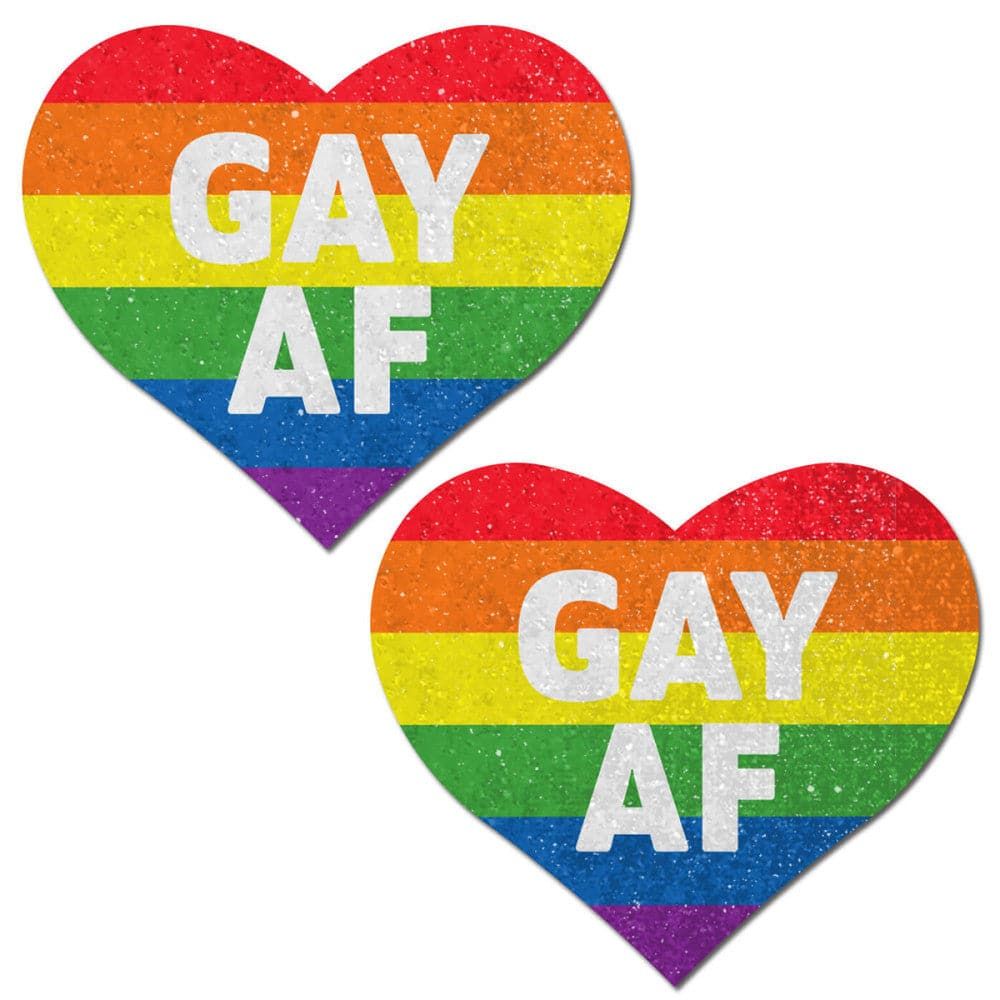 Glitter Rainbow Gay AF Pasties by Pastease®