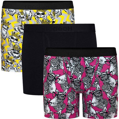 6" Shift Boxer Underwear 3 Pack - Zebras &amp; Frogs - Multipack