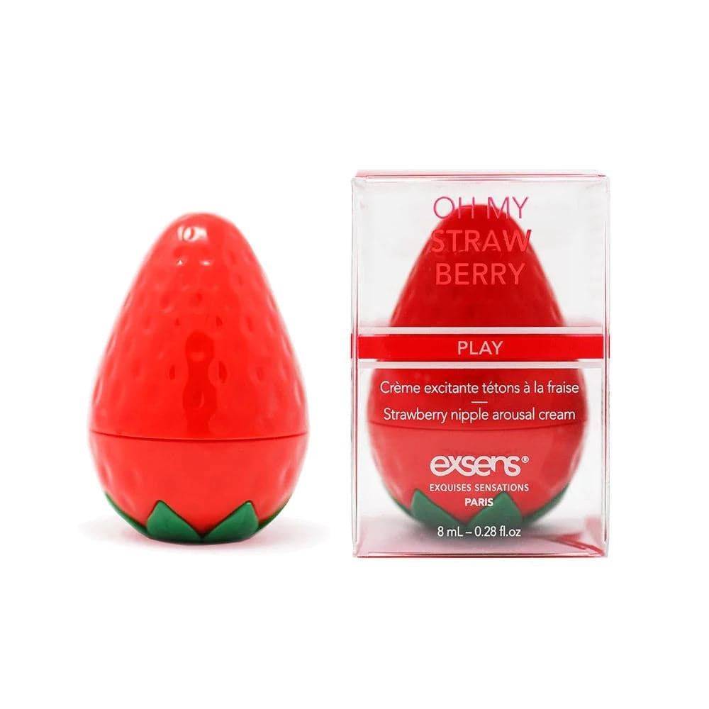 Oh My Strawberry Nipple Arousal Cream by Exsens® - .8 Fl. oz
