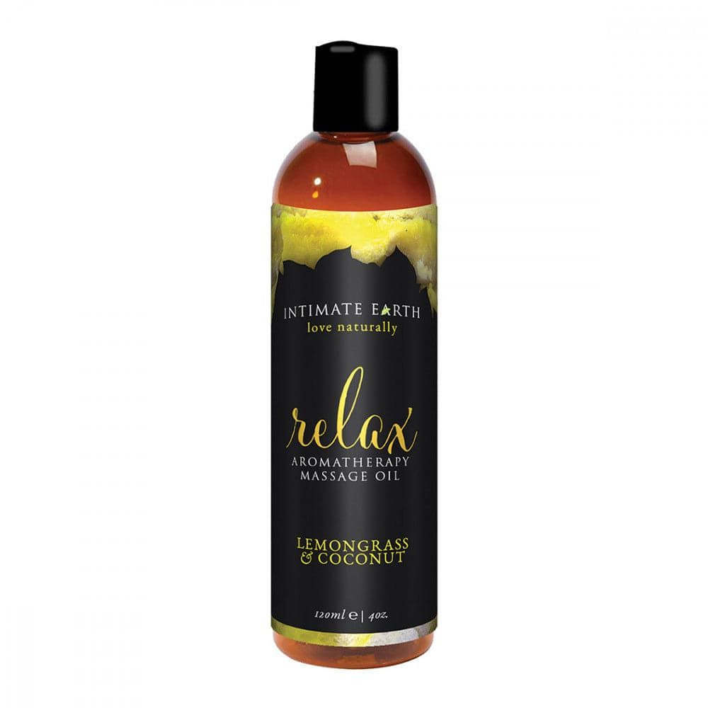 Relax Aromatherapy Massage Oil 4 oz. - Lemongrass and Coconut