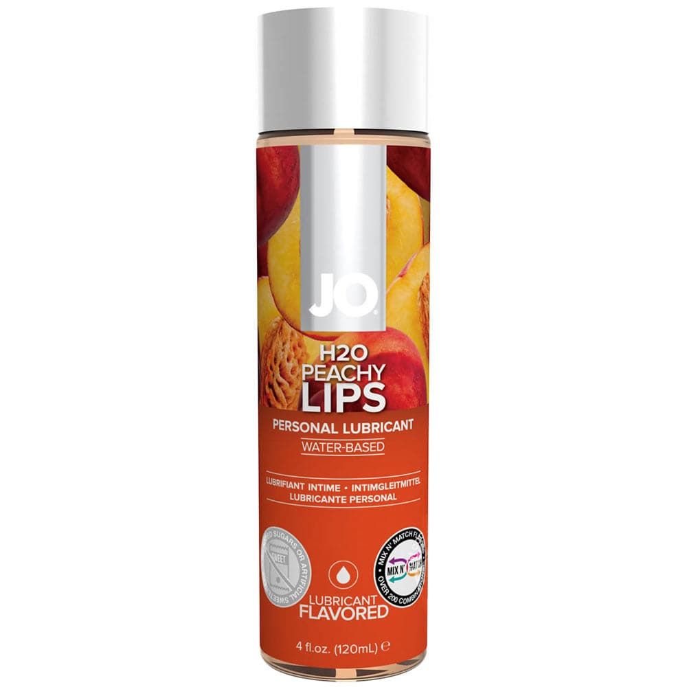 JO H20 Water Based Flavored Lubricant - Peachy Lips 4 fl. oz. (120 ml)