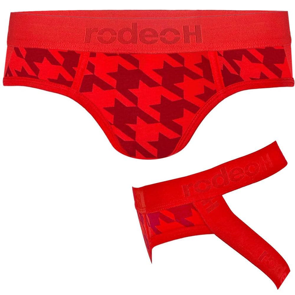 Shift Jock Packer Underwear - Red Houndstooth