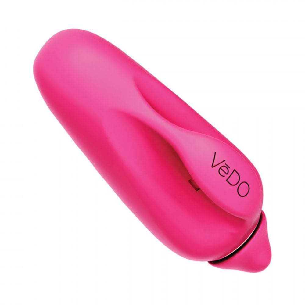 VIVI Rechargeable Silicone Finger Vibrator - Hot Pink