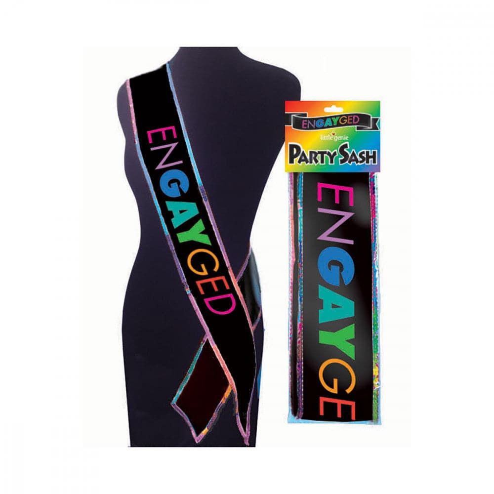 EnGAYged Pride Rainbow Party Sash