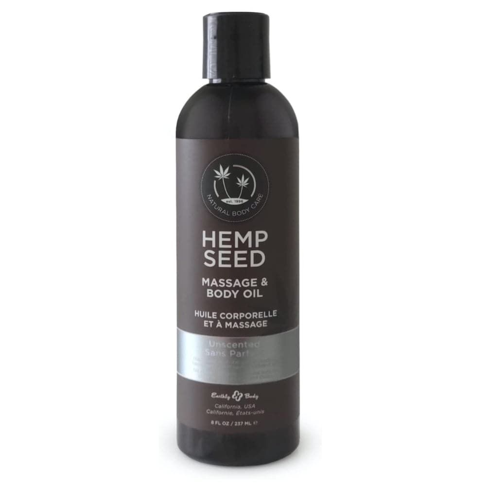 Earthly Body Hemp Seed Massage Oil - Unscented