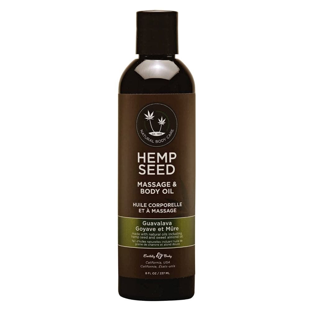 Earthly Body Hemp Seed Massage Oil - Guavalava