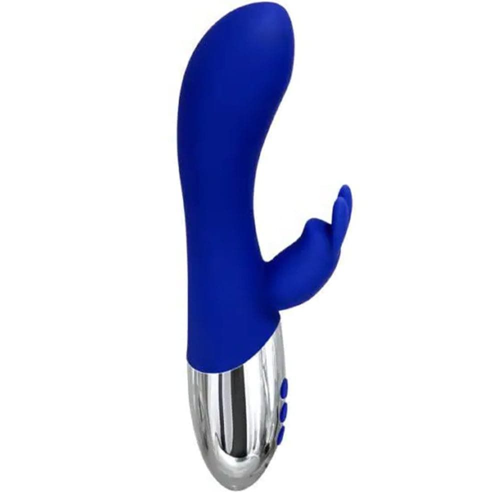 Adam &amp; Eve Royal Warming Rabbit Vibrator - Blue