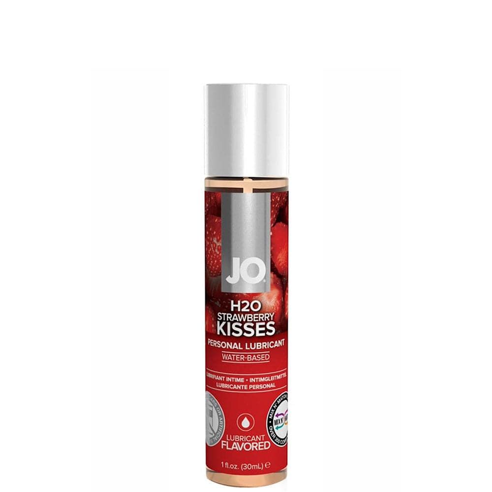 JO H20 Water Based Flavored Lubricant - Strawberry Kisses 1 fl. oz. (30 ml)